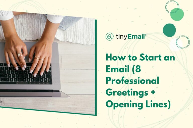 How to Start an Email