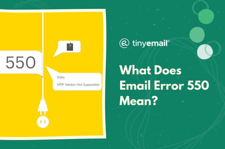 What Does Email Error 550 Mean