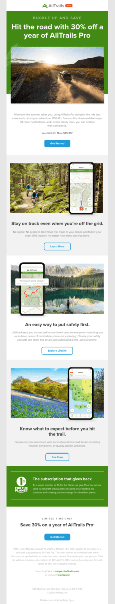 ends today 30 off alltrails pro