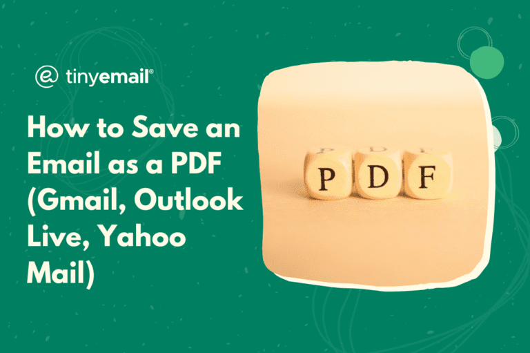 How to Save an Email as a PDF Gmail Outlook Live Yahoo Mail