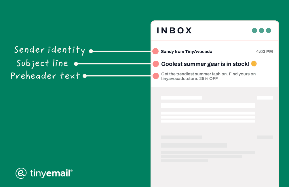 subjectline preheader text tinyemail